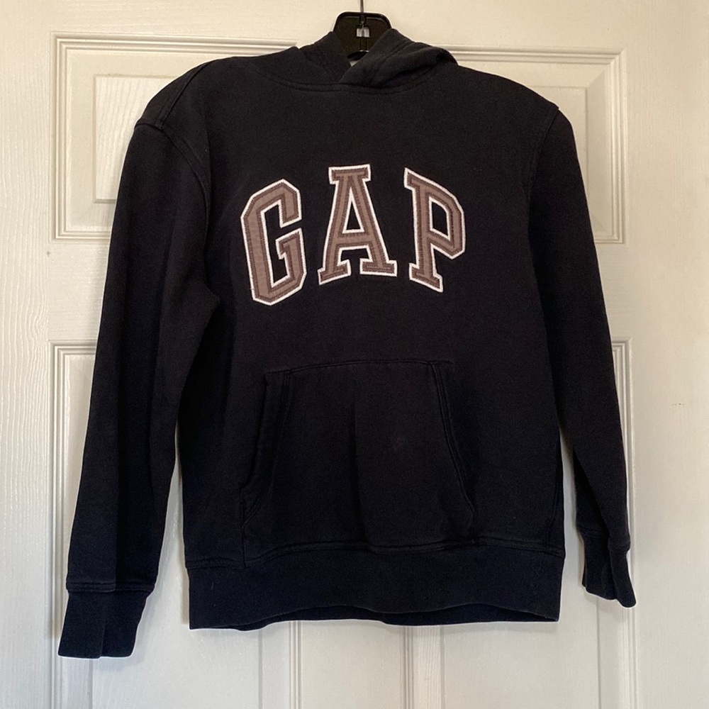 Boys large navy gap hoodie. Size 10-12.